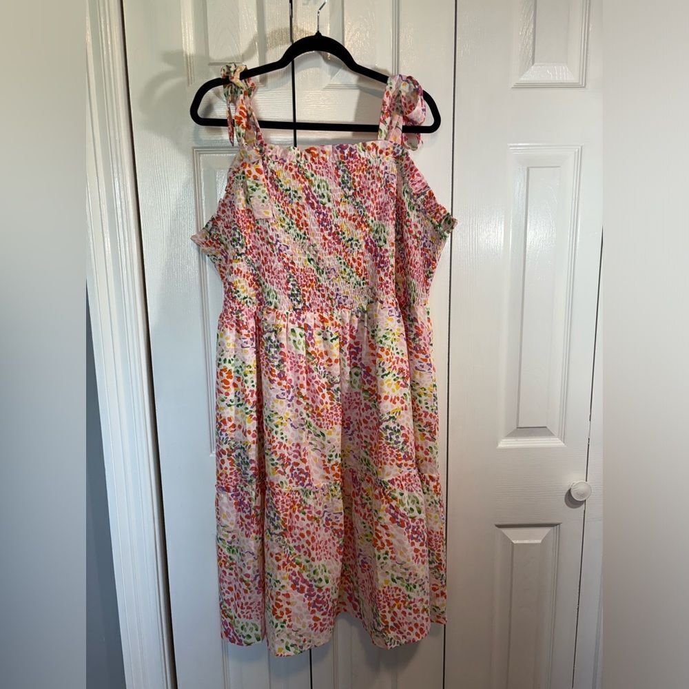 JODIFL Colorful Floral Midi Dress